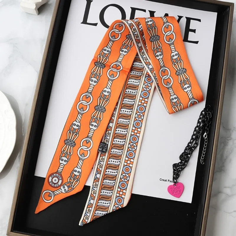 Moda magro lenço de seda para  - Women Fashion Necktie avaliação e preço