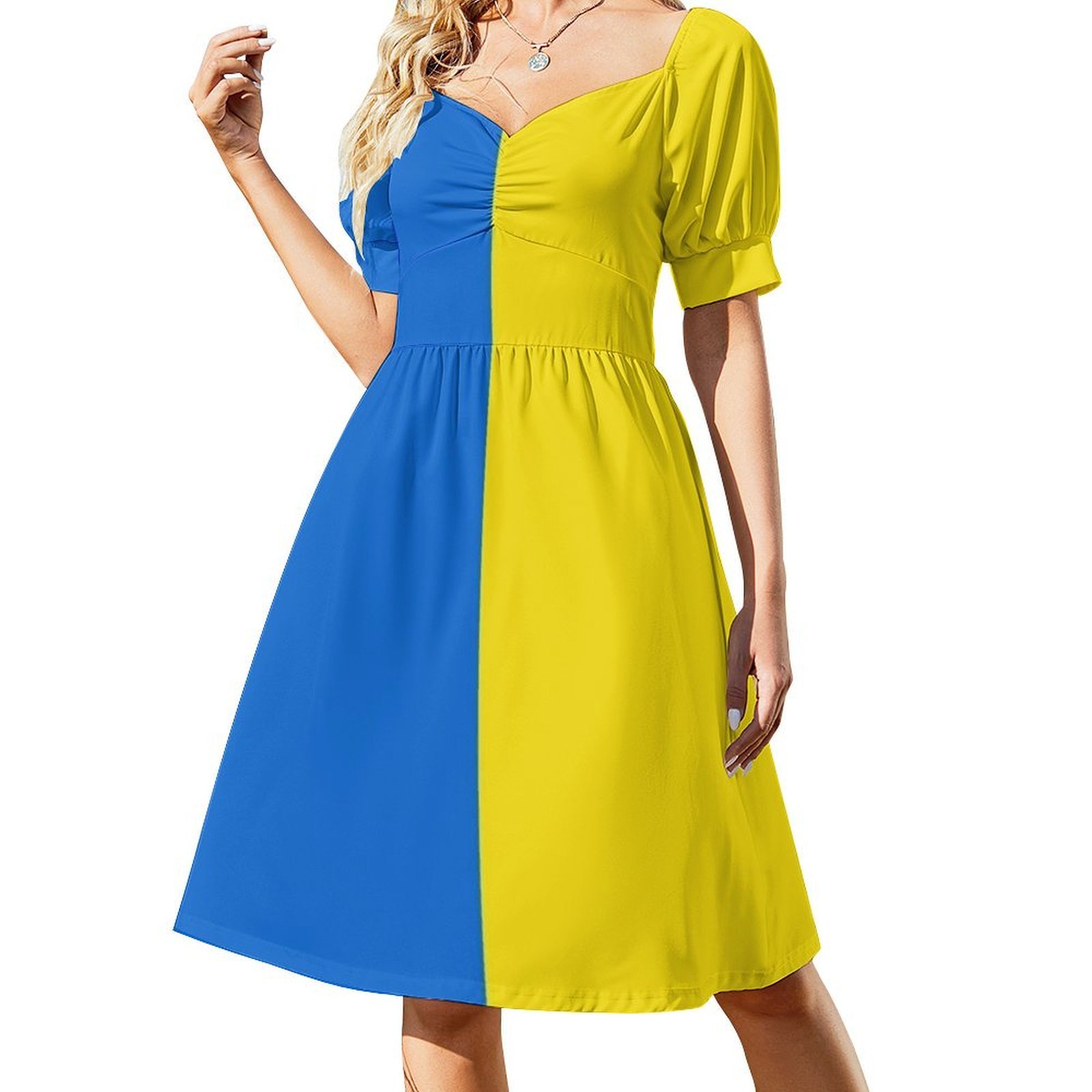 Bandeira ucraniana floral blus - Smocked Dress Women avaliação e preço