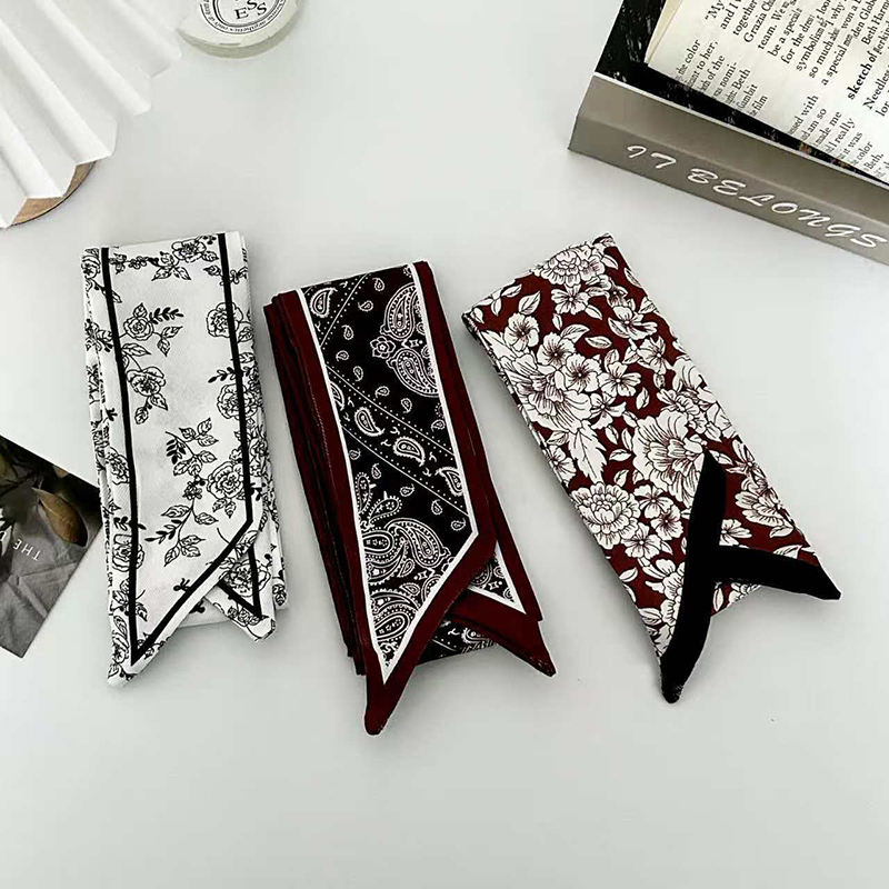 Lenço de Seda Fino de Luxo par - Women Fashion Necktie avaliação e preço
