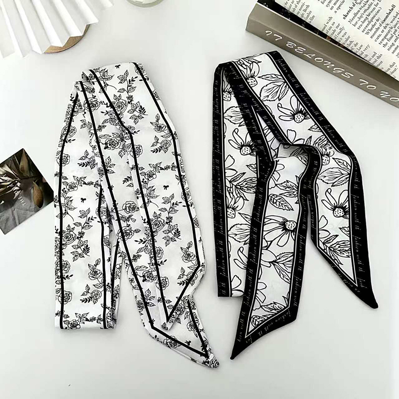 Lenço de Seda Fino de Luxo par - Women Fashion Necktie avaliação e preço