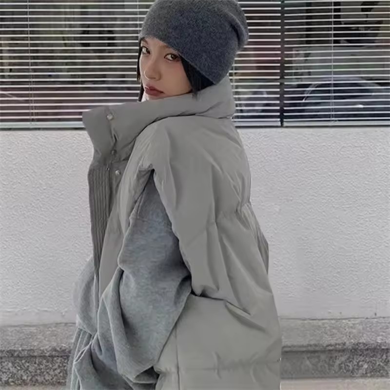 2025 novo coreano colete de in - Puffer Vest Fashion Women avaliação e preço