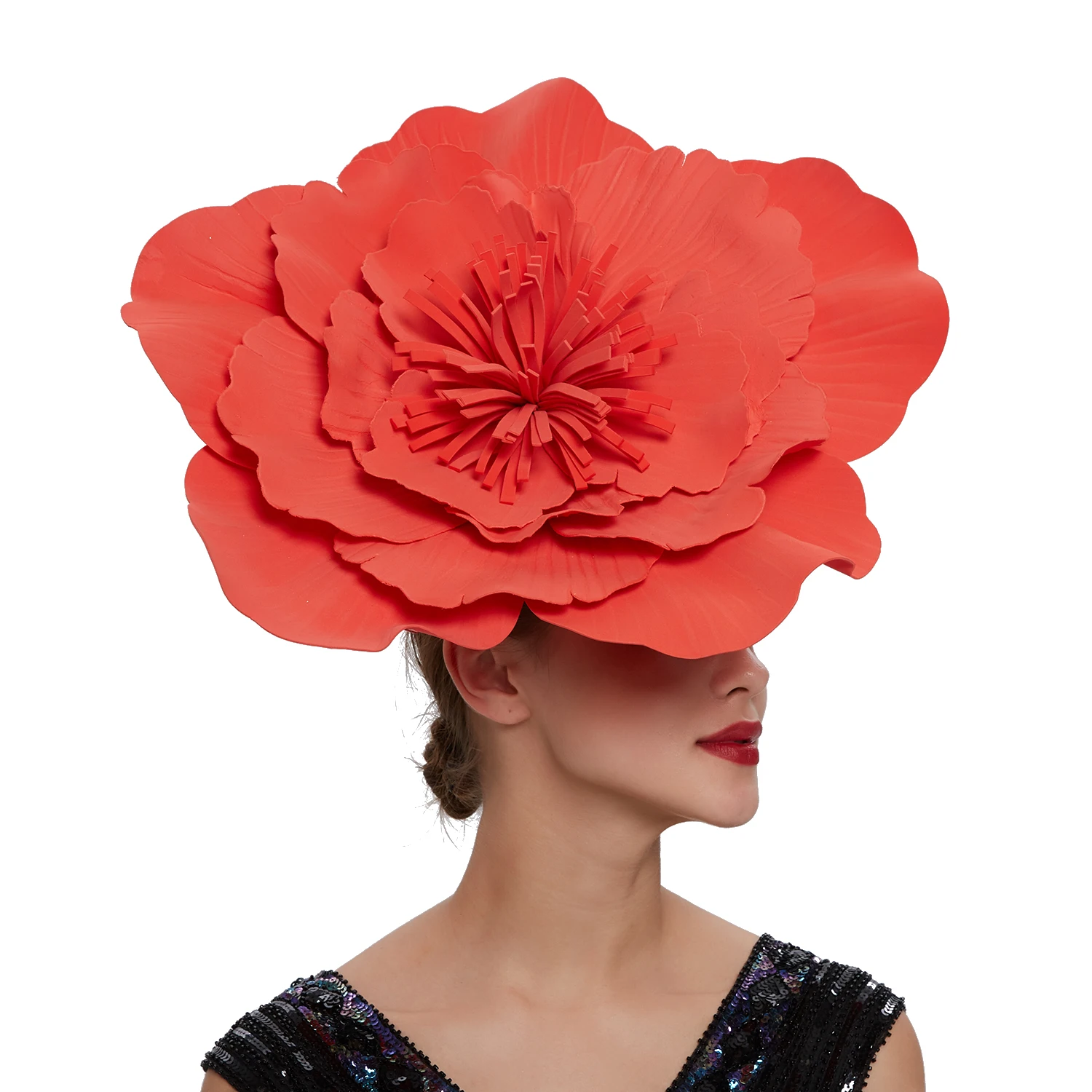 Feminino grande flor faixa de  - Women Fashion Photoshoot avaliação e preço