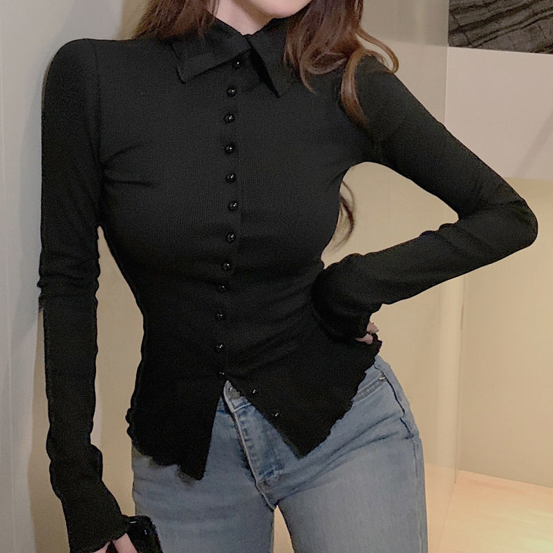 Camisas femininas magras e ele - Women'S Y2K Fashion Aesthetic avaliação e preço